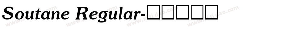 Soutane Regular字体转换